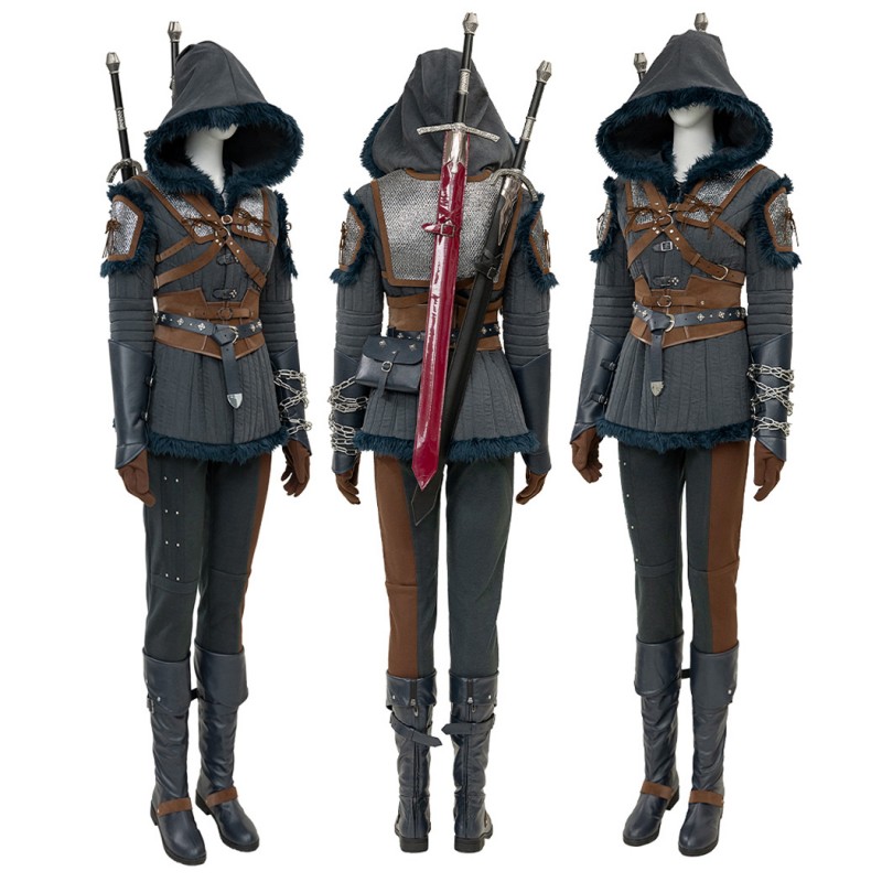 The Witcher 4 Ciri Cosplay Costume Women Halloween Outfit