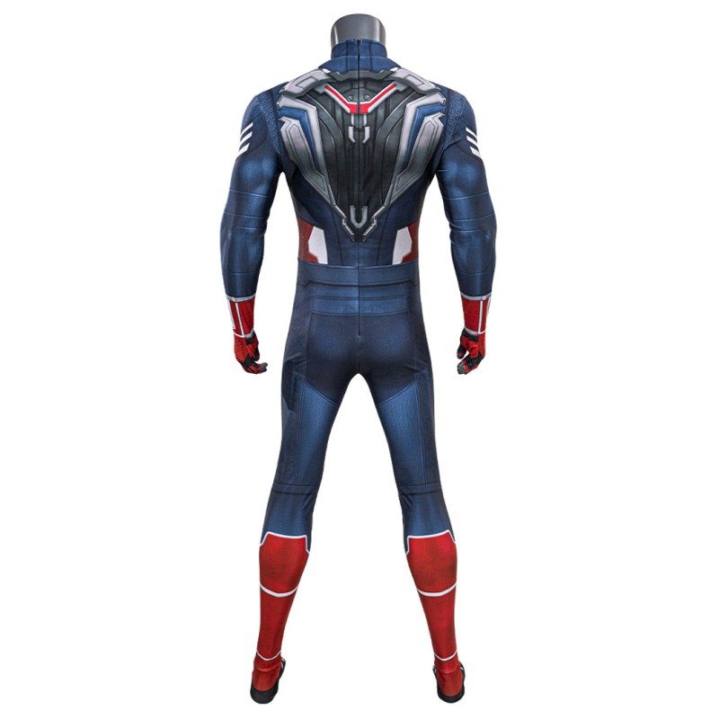 Sam Wilson Jumpsuit Captain America Brave New World Cosplay Costume Printed Suit