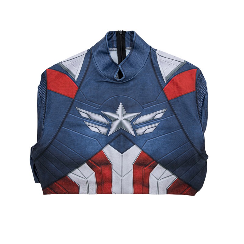 Sam Wilson Jumpsuit Captain America Brave New World Cosplay Costume Printed Suit