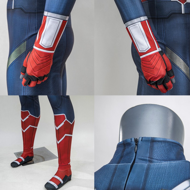 Sam Wilson Jumpsuit Captain America Brave New World Cosplay Costume Printed Suit