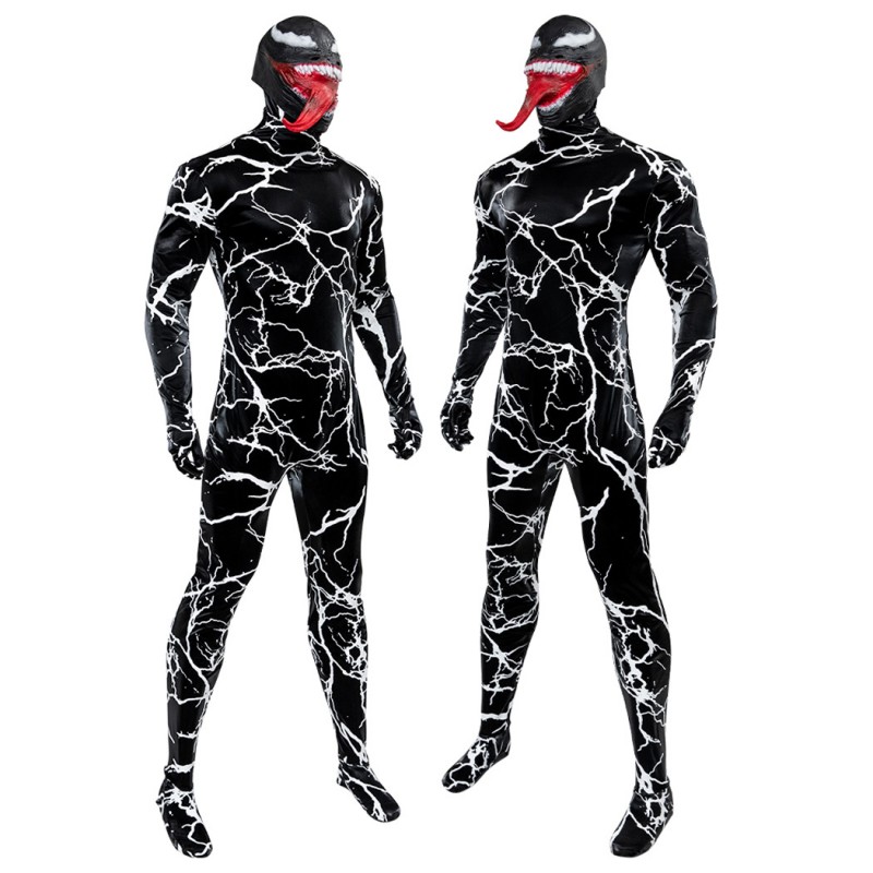 Venom Black Suit Venom The Last Dance Cosplay Costume Men Halloween Outfit