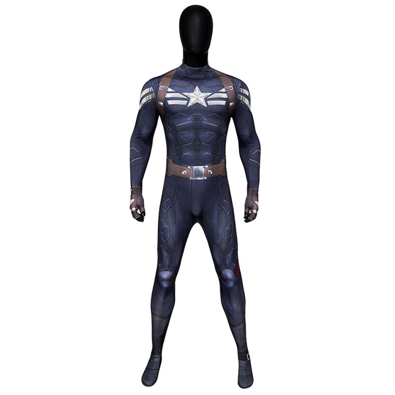 Captain America Stealth Jumpsuit Captain America The Winter Soldier Cosplay Costume