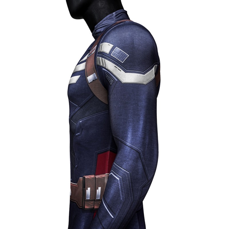 Captain America Stealth Jumpsuit Captain America The Winter Soldier Cosplay Costume