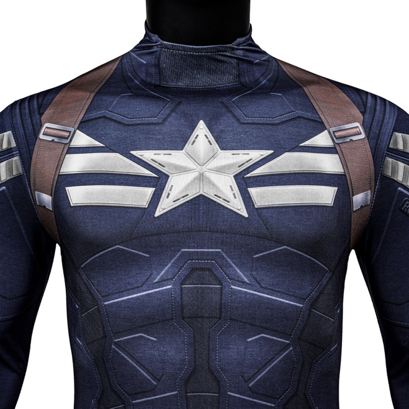 Captain America Stealth Jumpsuit Captain America The Winter Soldier Cosplay Costume