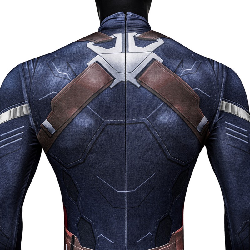 Captain America Stealth Jumpsuit Captain America The Winter Soldier Cosplay Costume