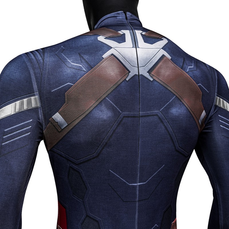 Captain America Stealth Jumpsuit Captain America The Winter Soldier Cosplay Costume