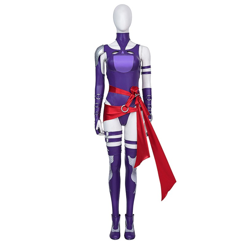 Marvel Rivals Psylocke Cosplay Costume Women Halloween Suit