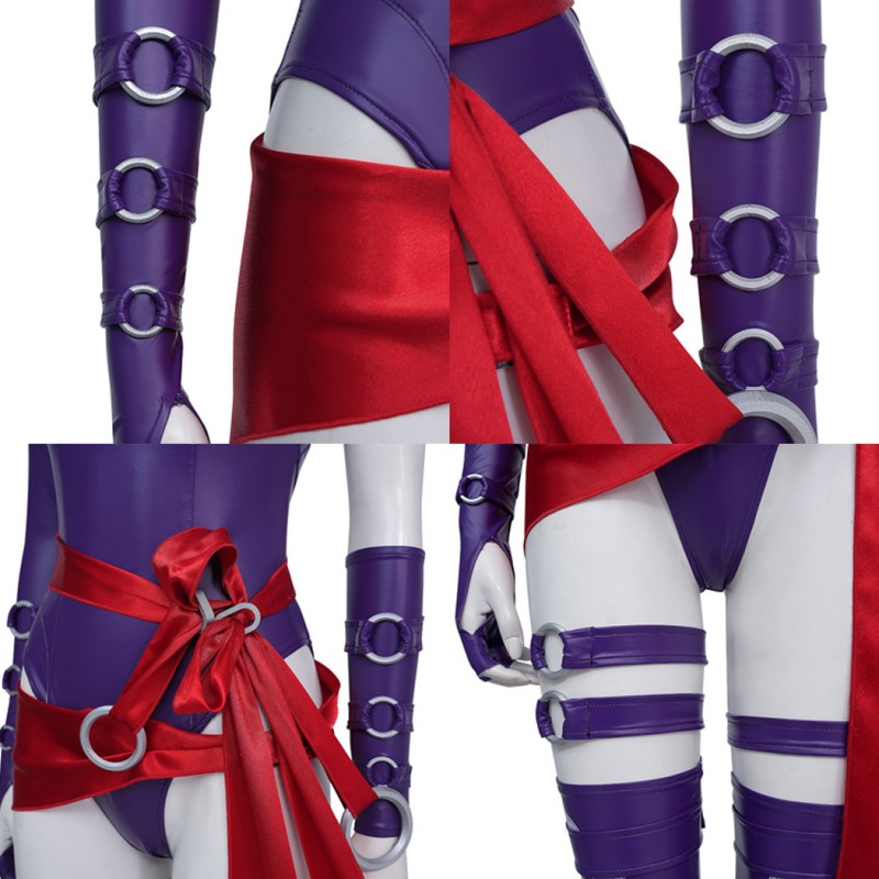 Marvel Rivals Psylocke Cosplay Costume Women Halloween Suit