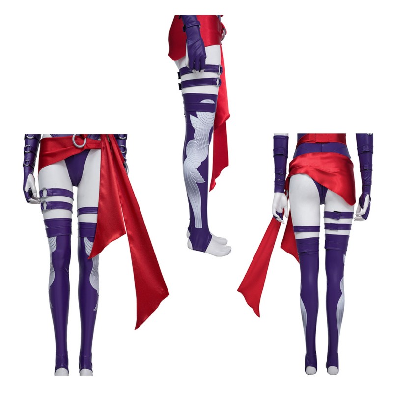 Marvel Rivals Psylocke Cosplay Costume Women Halloween Suit