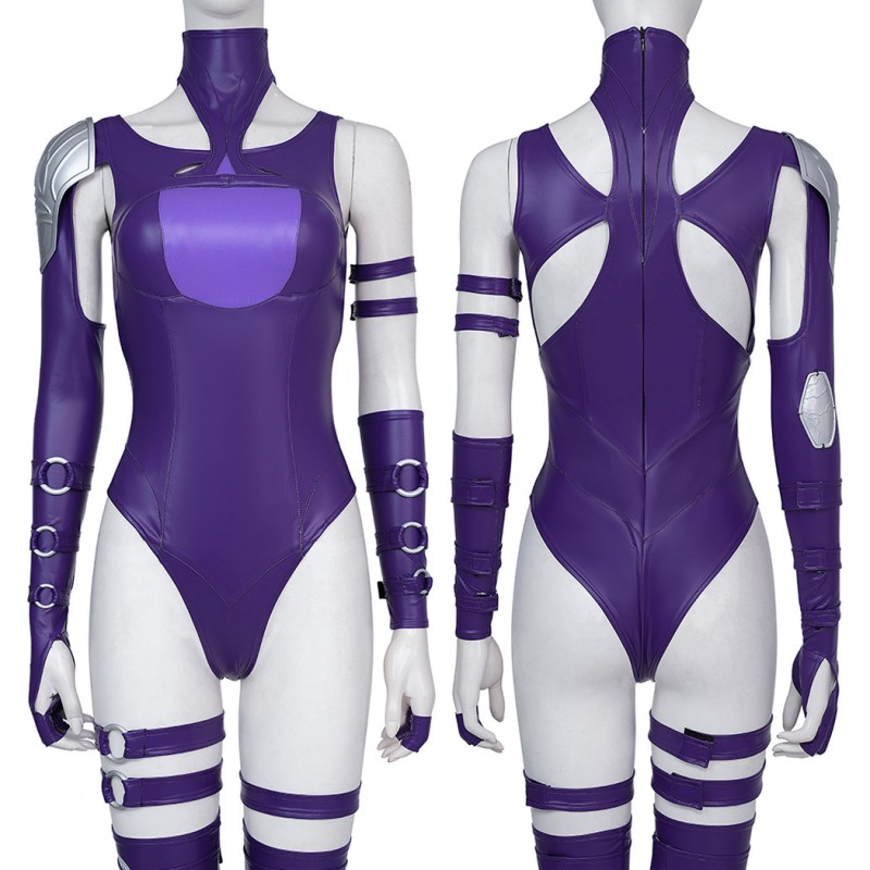 Marvel Rivals Psylocke Cosplay Costume Women Halloween Suit