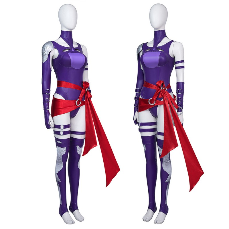 Marvel Rivals Psylocke Cosplay Costume Women Halloween Suit