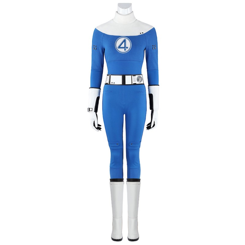 Susan Storm Costume The Fantastic 4 First Steps Invisible Woman Cosplay Suit Blue Outfits