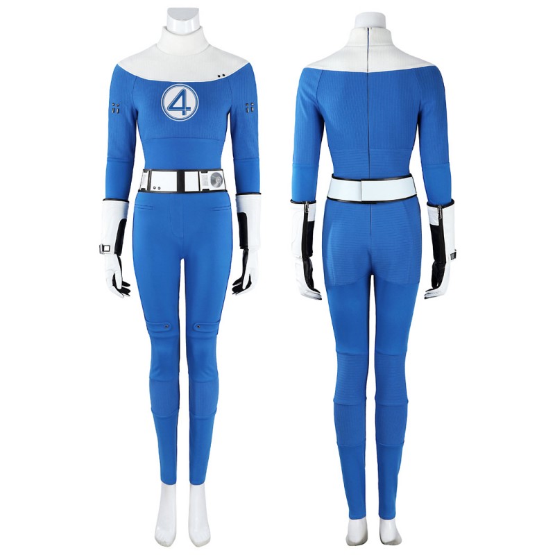 Susan Storm Costume The Fantastic 4 First Steps Invisible Woman Cosplay Suit Blue Outfits