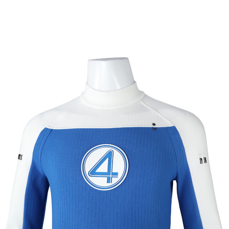 Human Torch Costume The Fantastic 4 Johnny Storm Cosplay Suit Blue Halloween Outfits