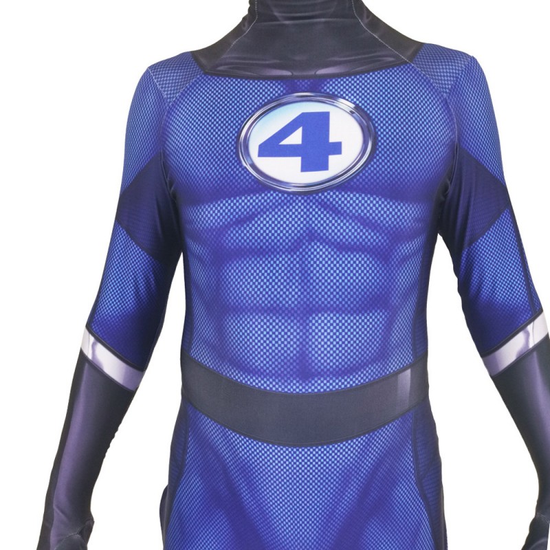 Kids Fantastic 4 Jumpsuit Mister Fantastic Reed Richards Cosplay Costume