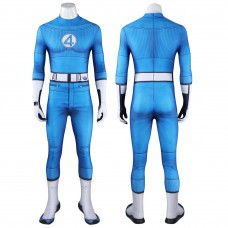 Reed Richards Jumpsuit The Fantastic 4 First Steps Mister Fantastic Cosplay Costume Blue Suit