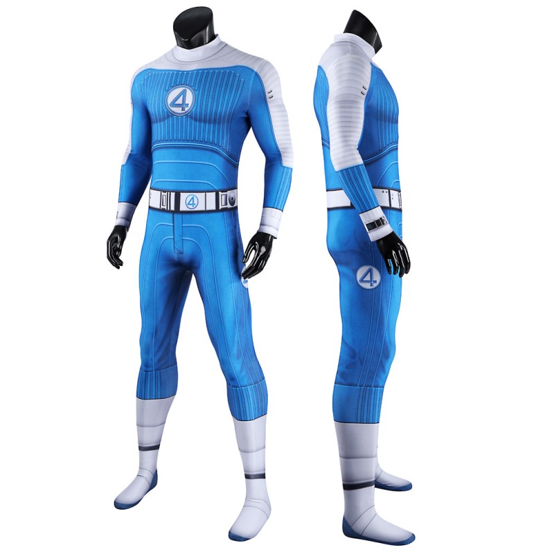 The Thing Jumpsuit Fantastic 4 First Steps Ben Grimm Cosplay Costume Blue Suit