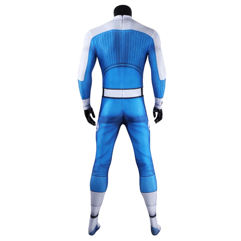 The Thing Jumpsuit Fantastic 4 First Steps Ben Grimm Cosplay Costume Blue Suit