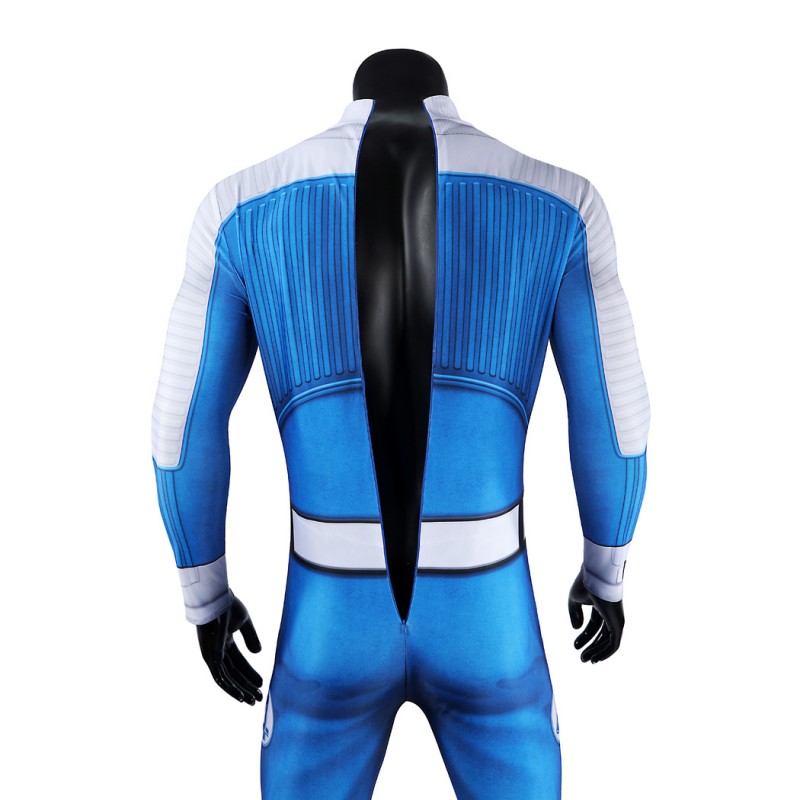 The Thing Jumpsuit Fantastic 4 First Steps Ben Grimm Cosplay Costume Blue Suit