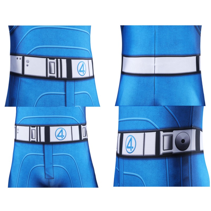 The Thing Jumpsuit Fantastic 4 First Steps Ben Grimm Cosplay Costume Blue Suit