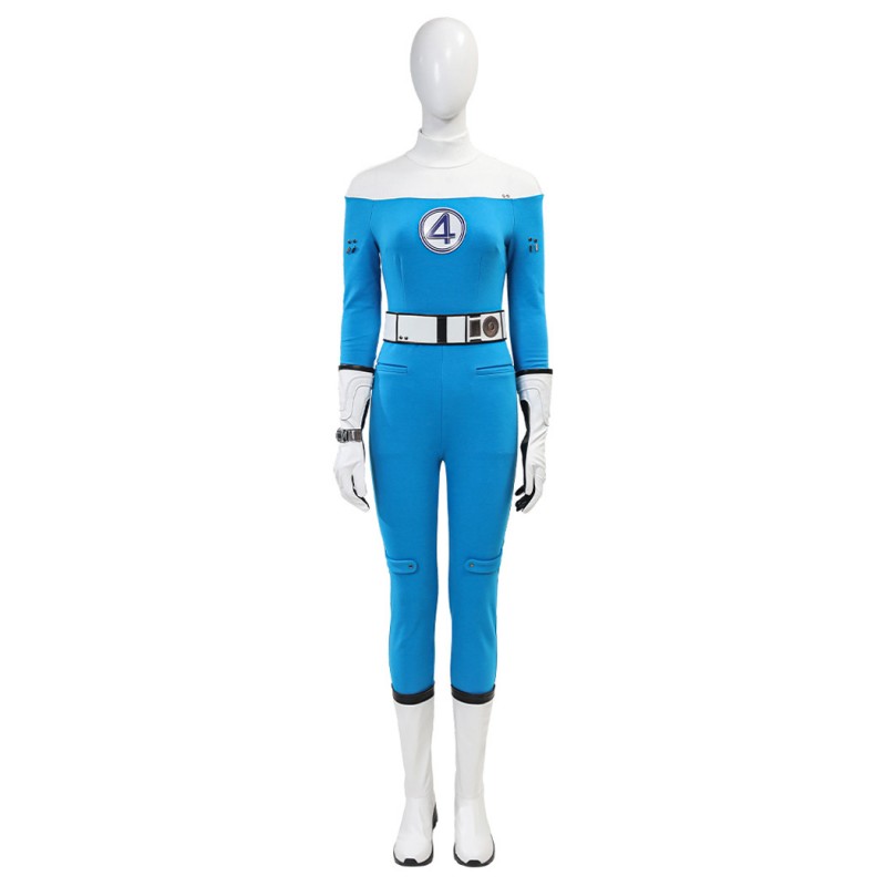 Fantastic Four Invisible Woman Cosplay Costume Susan Storm Richards Halloween Suit