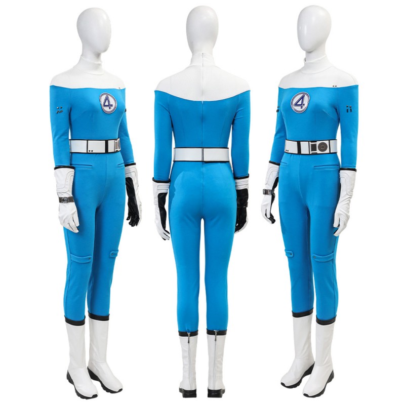 Fantastic Four Invisible Woman Cosplay Costume Susan Storm Richards Halloween Suit