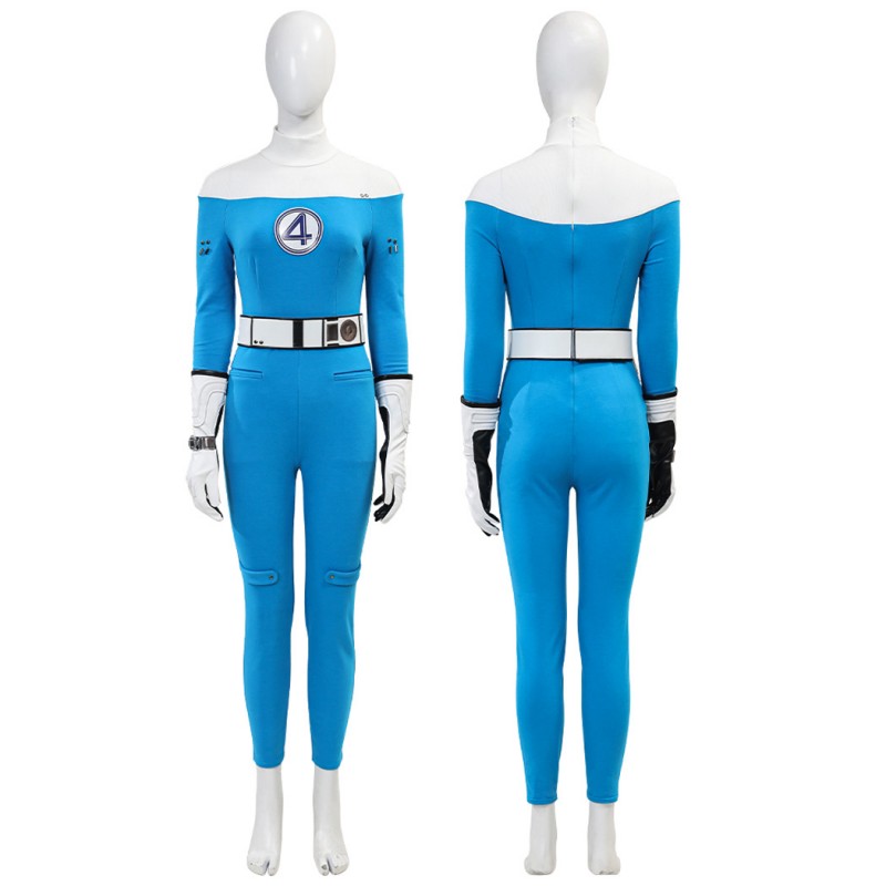 Fantastic Four Invisible Woman Cosplay Costume Susan Storm Richards Halloween Suit