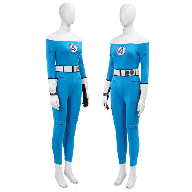 Fantastic Four Invisible Woman Cosplay Costume Susan Storm Richards Halloween Suit