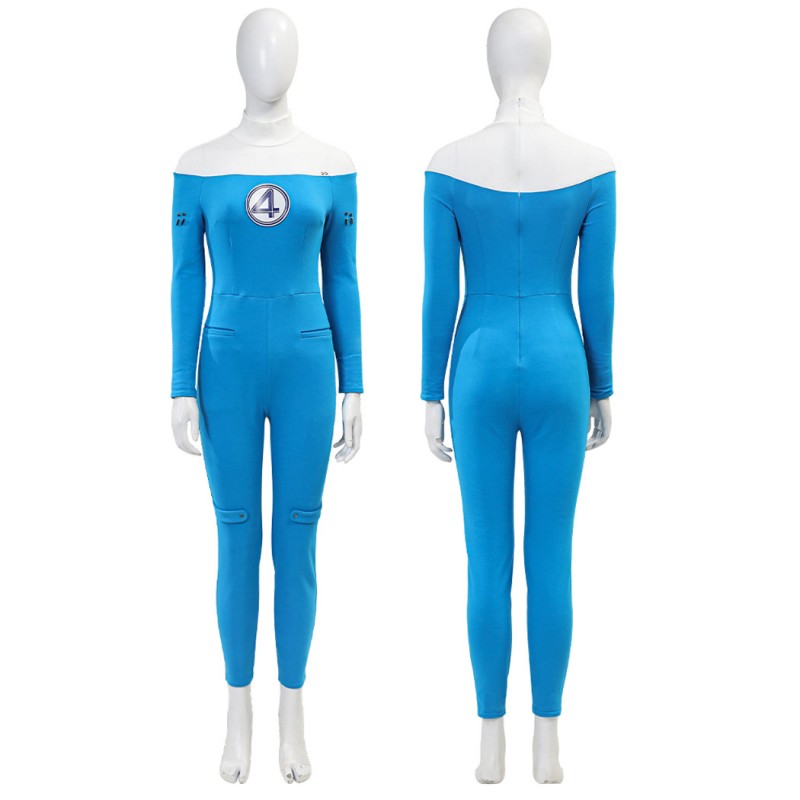 Fantastic Four Invisible Woman Cosplay Costume Susan Storm Richards Halloween Suit