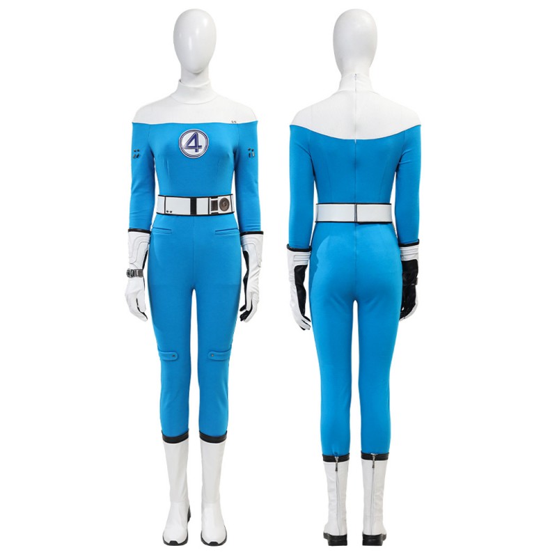 Fantastic Four Invisible Woman Cosplay Costume Susan Storm Richards Halloween Suit