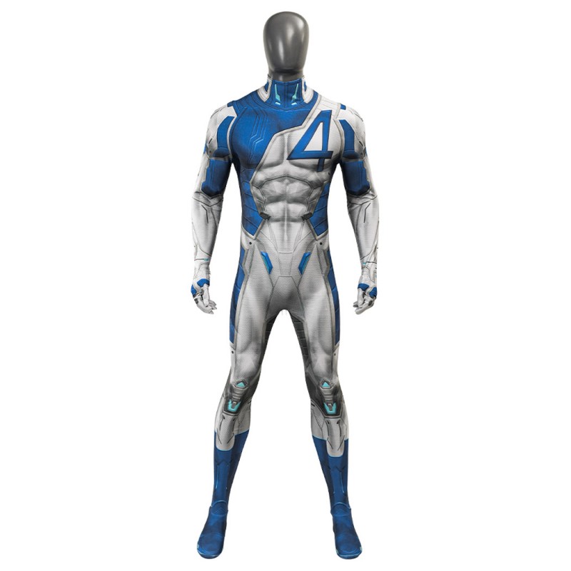 Mister Fantastic Jumpsuit Marvel Rivals Cosplay Costume Men Printed Suit