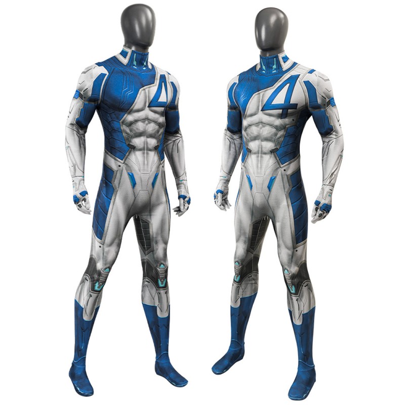 Mister Fantastic Jumpsuit Marvel Rivals Cosplay Costume Men Printed Suit