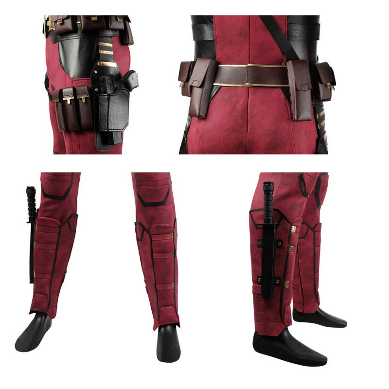 Deadpool Costumes for Male and Lady Deadpool 3 Cosplay Outfits with Dogpool Clothes