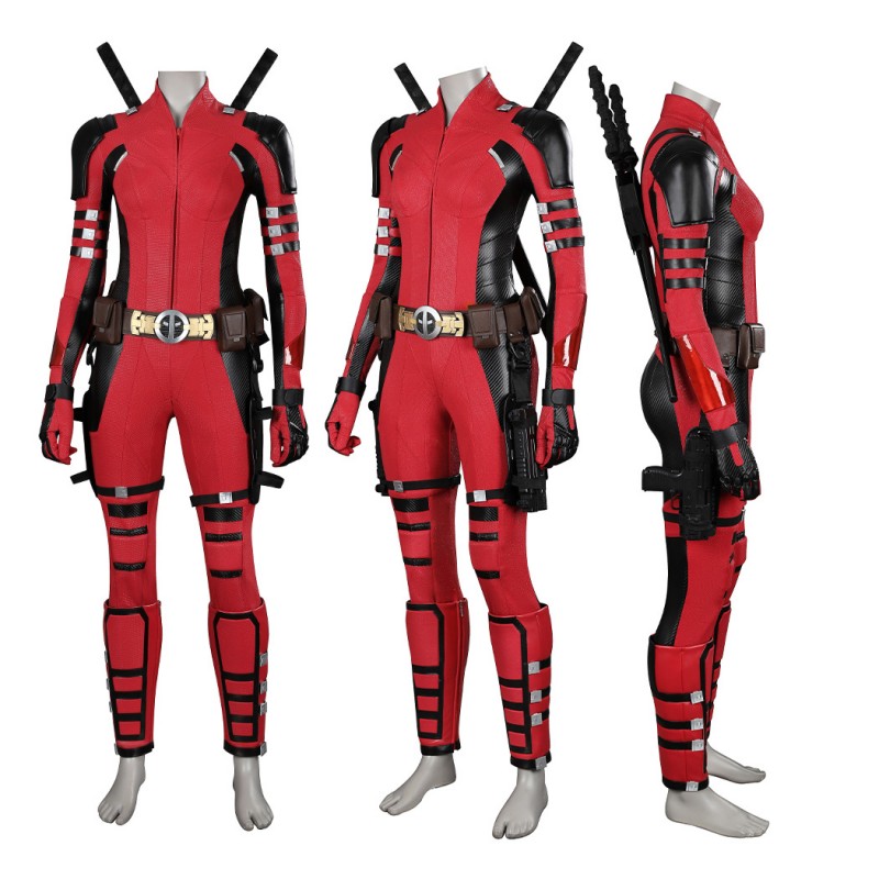 Deadpool Costumes for Male and Lady Deadpool 3 Cosplay Outfits with Dogpool Clothes