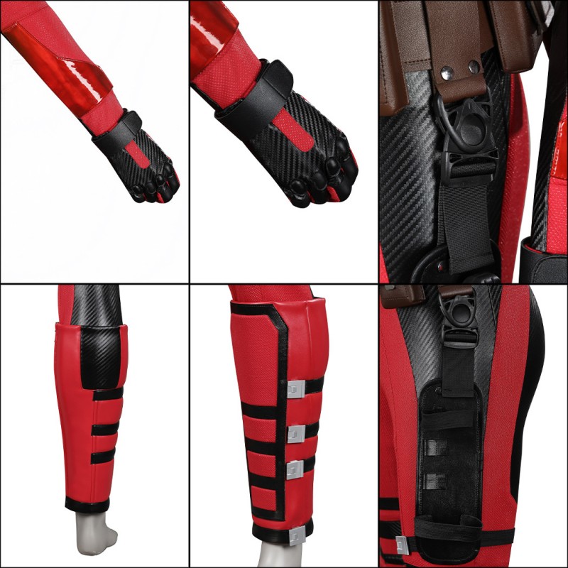 Deadpool Costumes for Male and Lady Deadpool 3 Cosplay Outfits with Dogpool Clothes