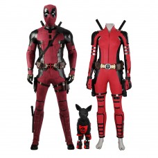 Deadpool Costumes for Male and Lady Deadpool 3 Cosplay Outfits with Dogpool Clothes