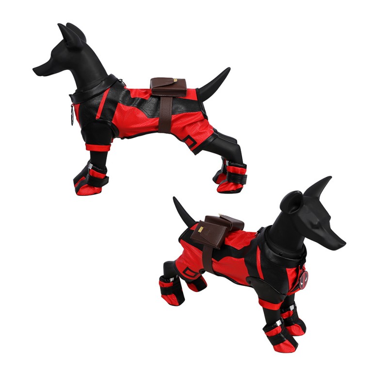 Dogpool Costume Deadpool 3 Wolverine Dogpool Wade Wilson Cosplay Suit Pet Dog Clothes