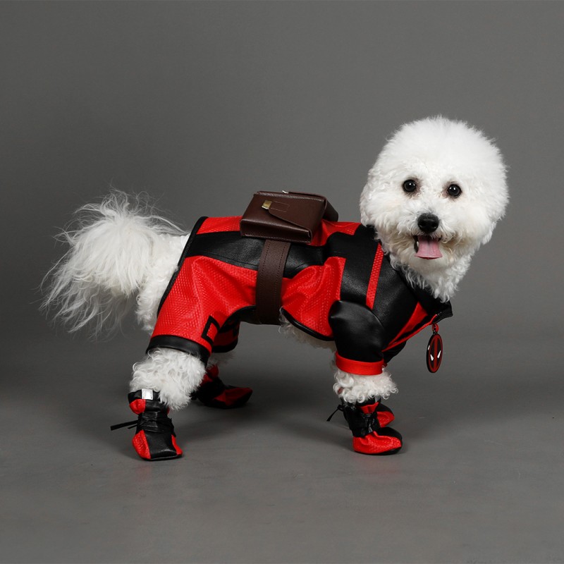 Dogpool Costume Deadpool 3 Wolverine Dogpool Wade Wilson Cosplay Suit Pet Dog Clothes