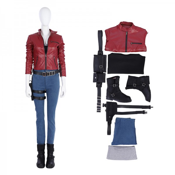 Resident Evil 2 remake Claire Redfield cosplay (props, photo and