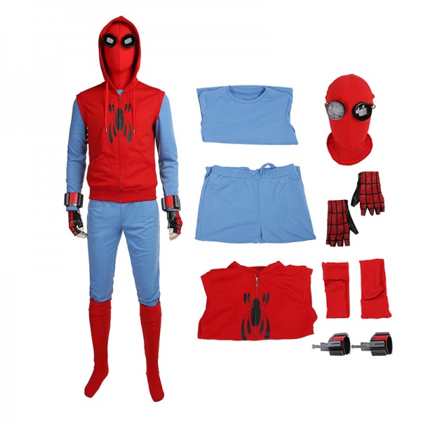 Spider-Man Homecoming Peter Park The Avengers Cosplay Costume Deluxe ...