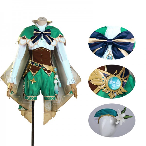 Genshin Impact Venti Cosplay Costume - Champion Cosplay