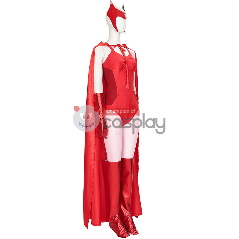 Wanda Costume 2021 Wandavision Maximoff Scarlet Witch Cosplay Suit