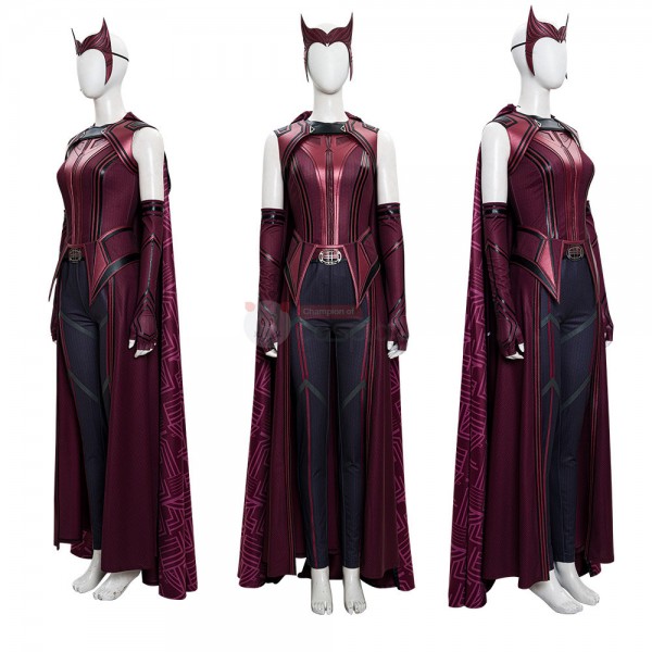 New Wanda Costume WandaVision 2021 Wanda Maximoff Scarlet Witch Cosplay ...