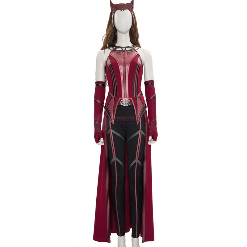 Wandavision Scarlet Witch Costume 2021 New Wanda Cosplay Suit Knit