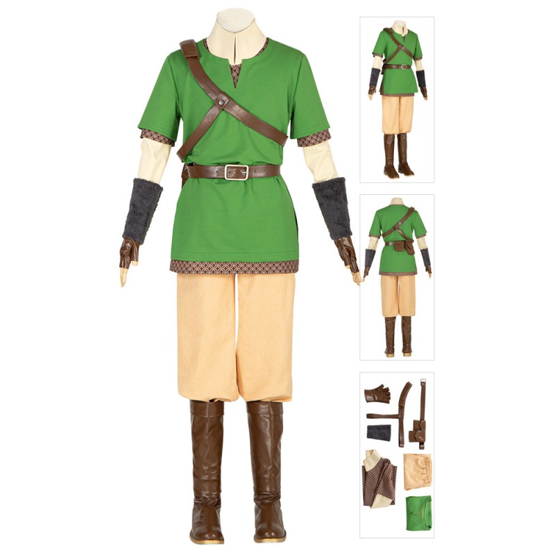Link Costume The Legend of Zelda Skyward Sword Cosplay Suit - Champion  Cosplay