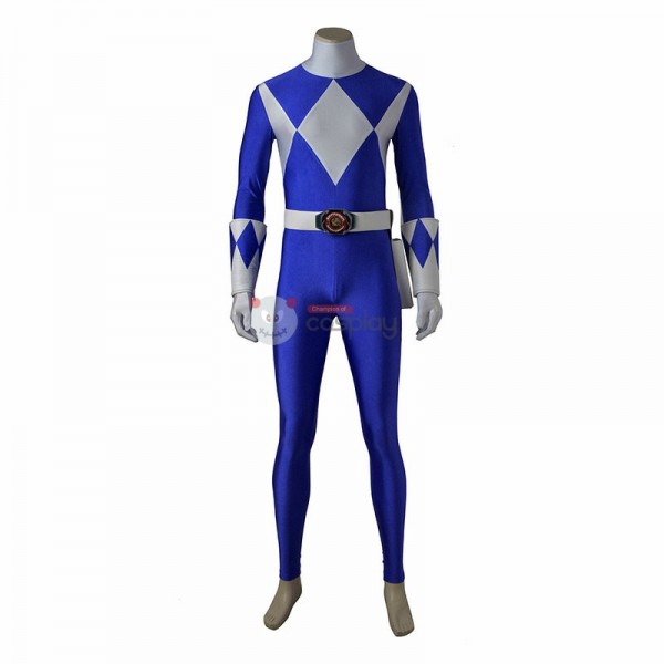 Dan Tricera Ranger Costume Blue Mighty Morphin' Power Rangers Cosplay ...