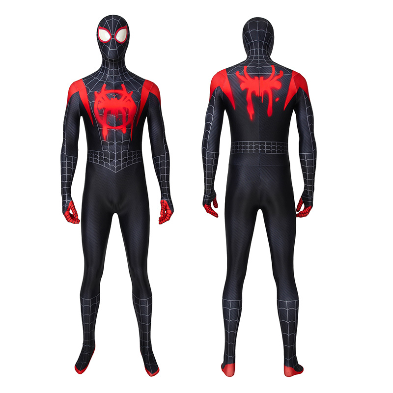 Miles Morales Costume Spider-Man Into The Spider-Verse Cosplay