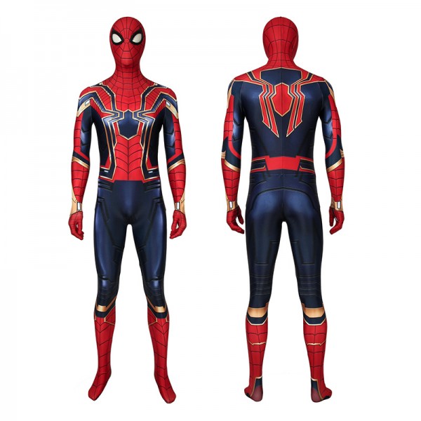 Peter Parker CostumeAvengers Endgame Iron Spiderman Cosplay Costume ...