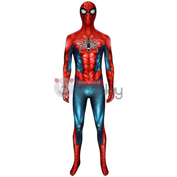 Spiderman Jumpsuit Spider Man PS4 Armour MK IV Zentai Cosplay Costume ...