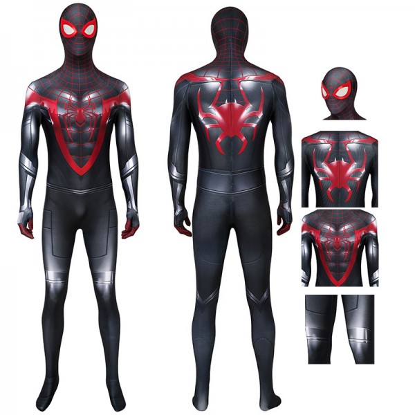 Spiderman Jumpsuit Spider Man PS5 Miles Morales Cosplay Costume ...